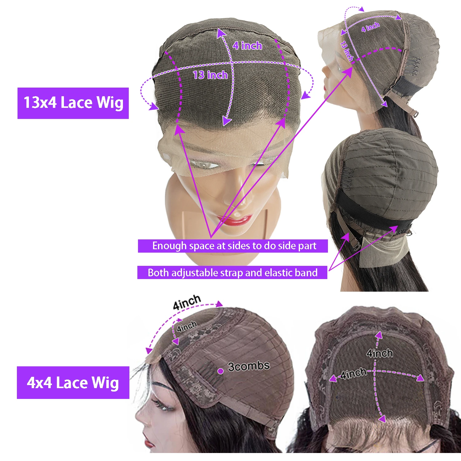 14 16 Inches Loose Wave Short Bob Wigs 13x4 Body Wave 4x4 HD Lace Frontal Wig 100% Human Hair Wigs 250% For Women Preplucked image 6