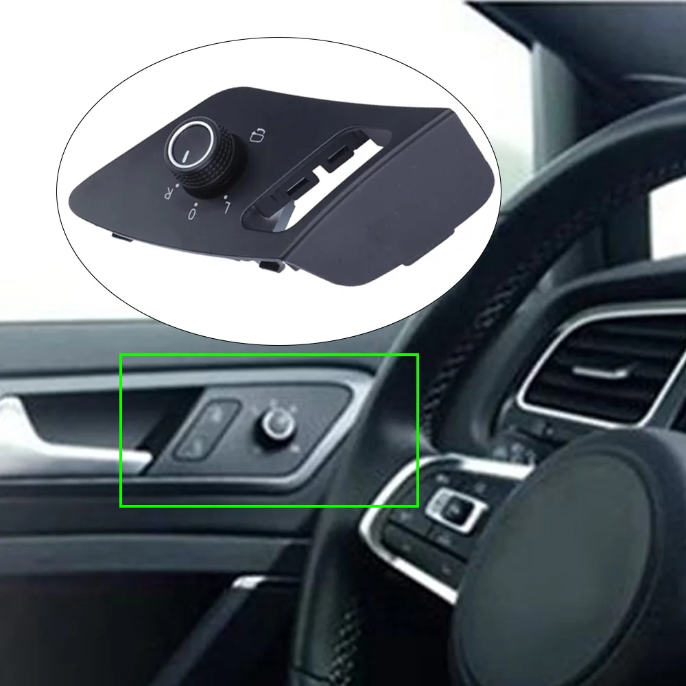 

Car Side Mirror Knob Switch Rearview Adjustment Button for VW Golf 7 VII MK7 2014 2015 2016 2017 2018 5G0959565M