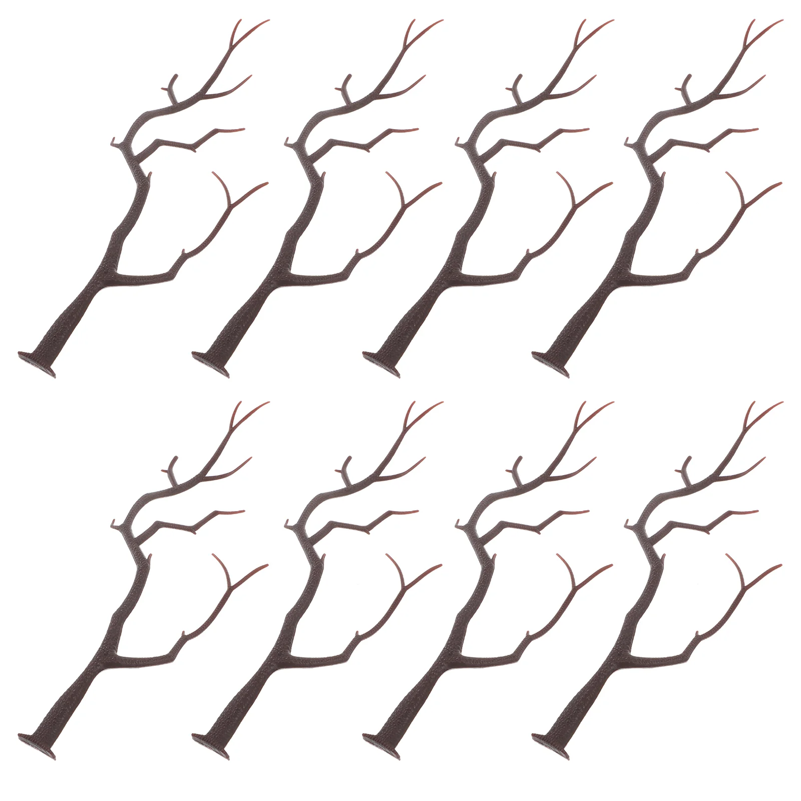 10 Pcs Artificial Tree Office Faux Flowers Antler Stems Plastic Fake Dry Branch Decors DIY Twigs