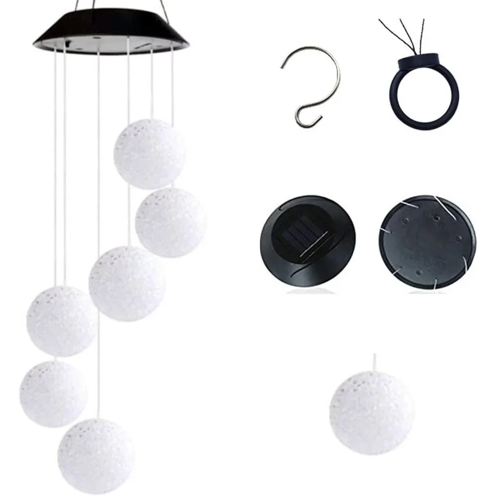 Outdoor Solar Wind Chimes Light, LED Hanging Solar Lights for Garden Decorations, Decorations Windchimes for Christmas