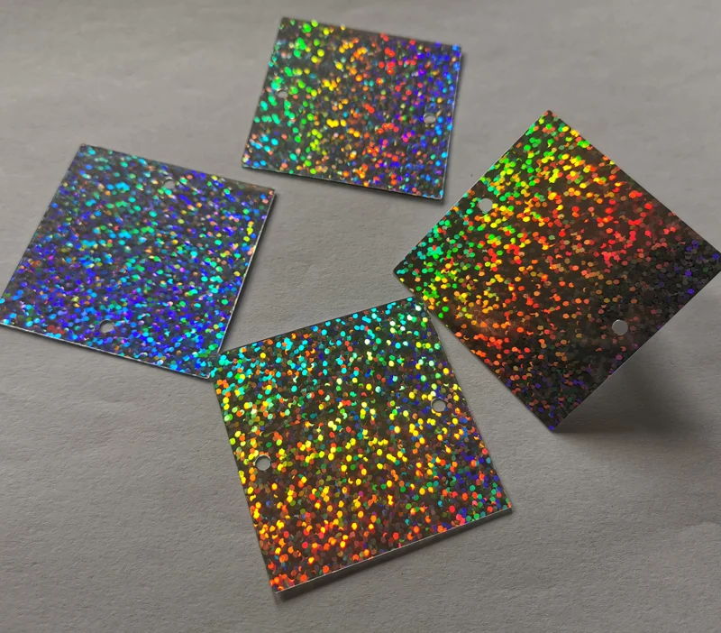 500g 50mm Diameter Bulk Sequins PVC Laser Square Glitter DIY Clothing Accessories Decoration supplies