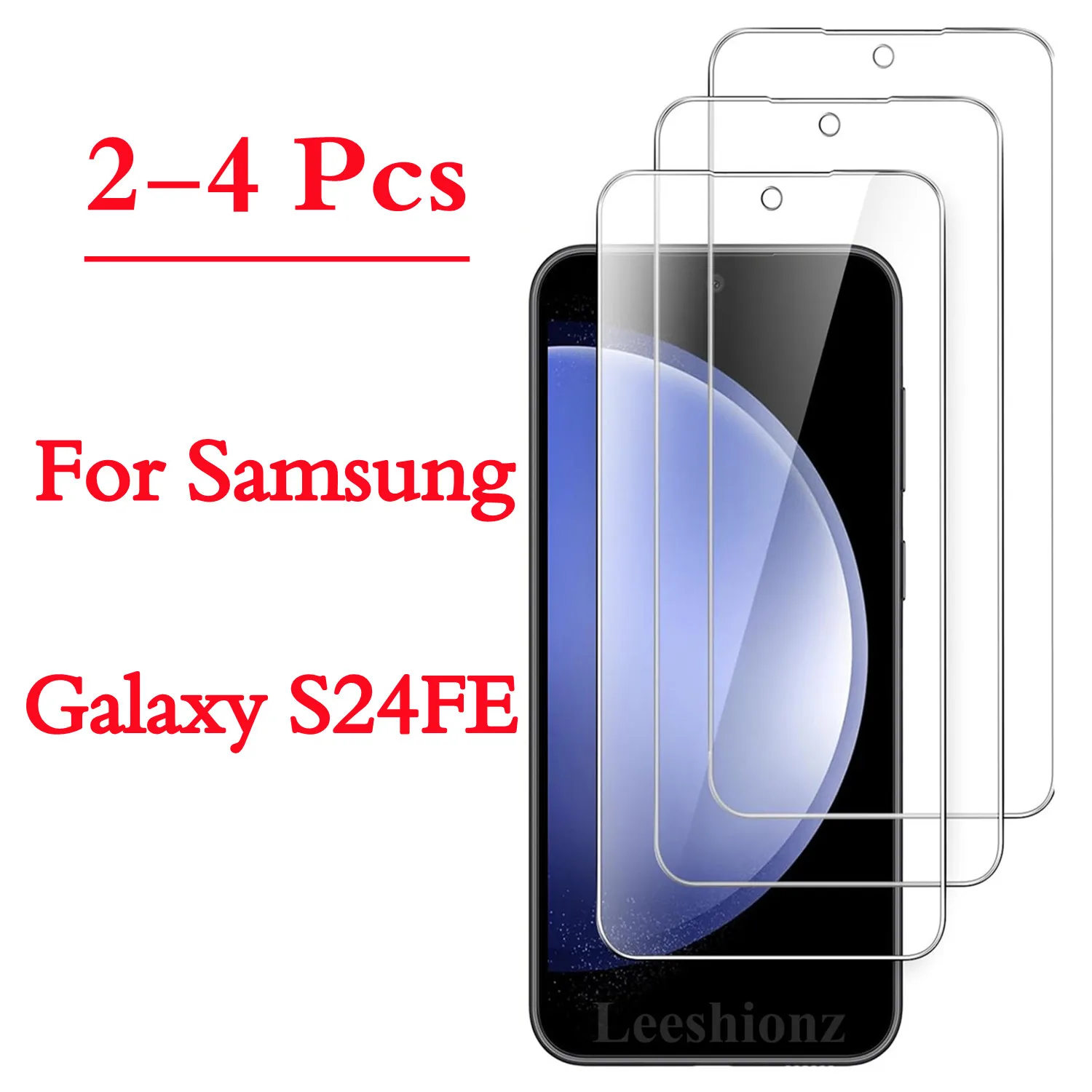 واقي شاشة متوافق مع هاتف Samsung Galaxy S24 FE، واقي شاشة مضاد للخدش