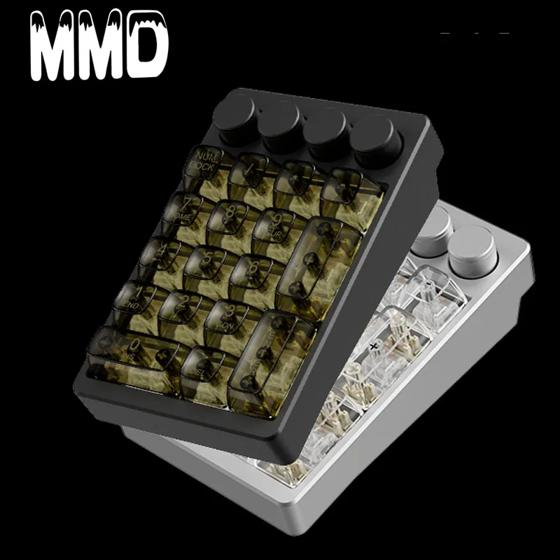 

MMD KM21Pro Numeric Keyboard Hot-swap Tri-Mode Knob Aluminum 21Keys Designer Keypad VIa Custom Wireless Mechanical Keyboard