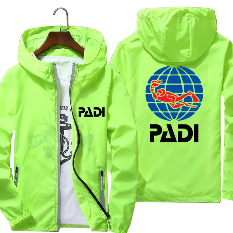 Mens Women Scuba Driver Padi Windbreaker Pilot Thin Reflective Sunscreen Ultra Light Jacket Coat Bomber Flight Male Oversize 7XL