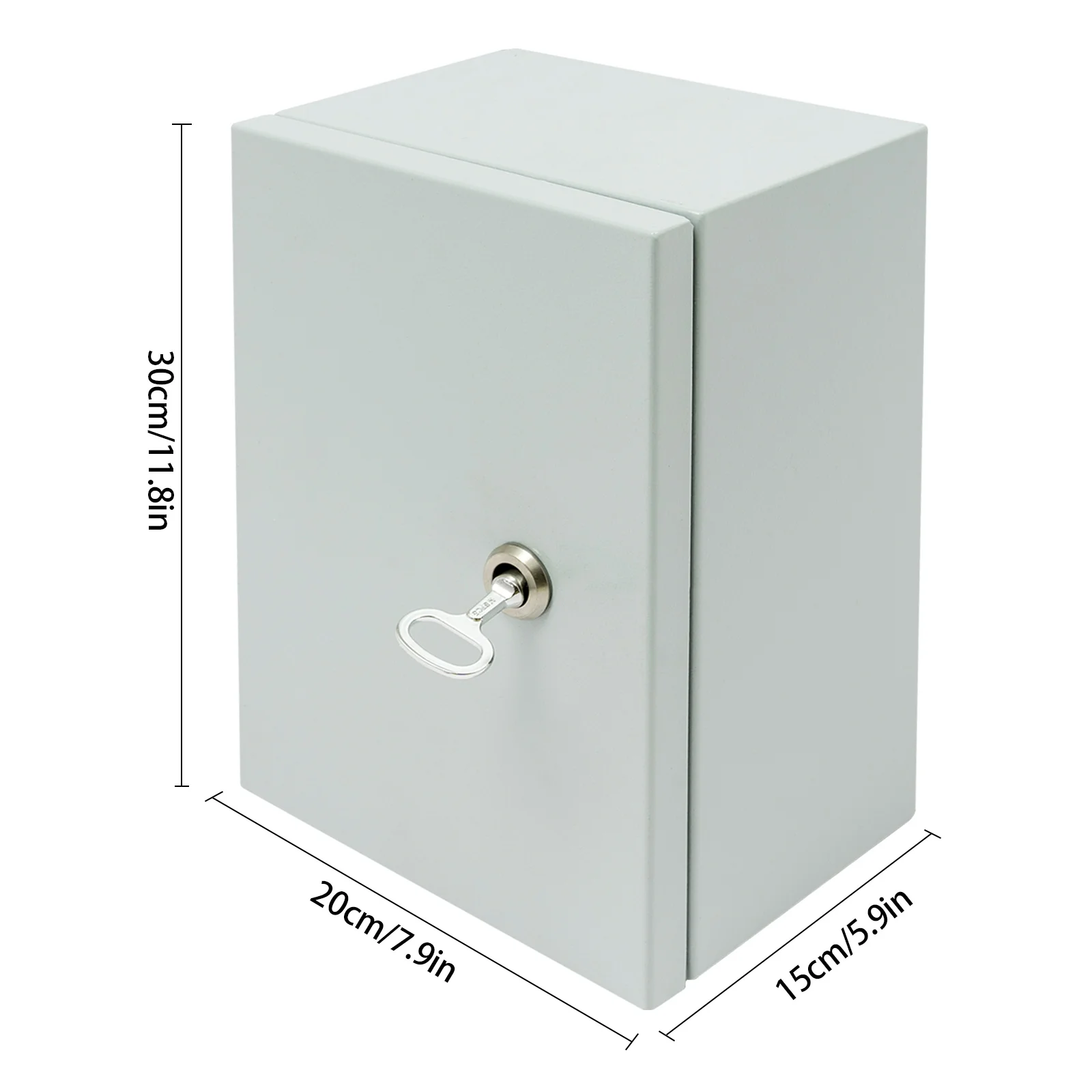 صندوق توزيع من الفولاذ المقاوم للصدأ مقاس 20 * 15 * 30 سم، صندوق توصيل، صندوق كهربائي معدني، صندوق توصيل مفصلي