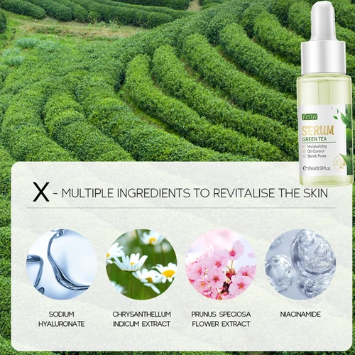 Imagen 2 del producto Kit de cuidado de la piel de té verde, cosmético coreano, hidratante, acné, exfoliante, belleza, conjunto de cuidado facial para mujeres, kit de productos Sakura