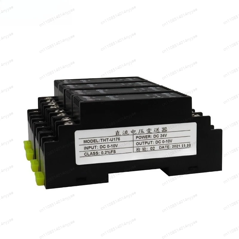THT-I/U 4-20mA to 0-10V DC Signal Converter - Active Isolated Two-Wire Transmitter for Industrial Process Control