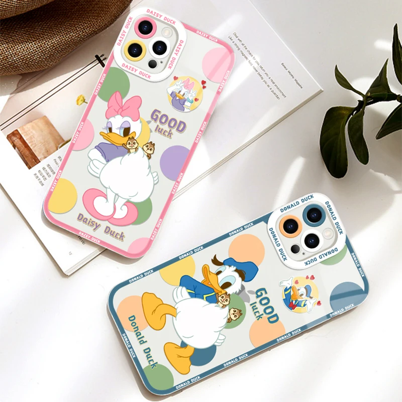 Disney Donald Duck Daisy Clear Case For Xiaomi Redmi Note 12 Turbo 12S 11 Pro Plus 11S 10S 9S 10 9 8 7 6 10C K60 Pro K60E Cover