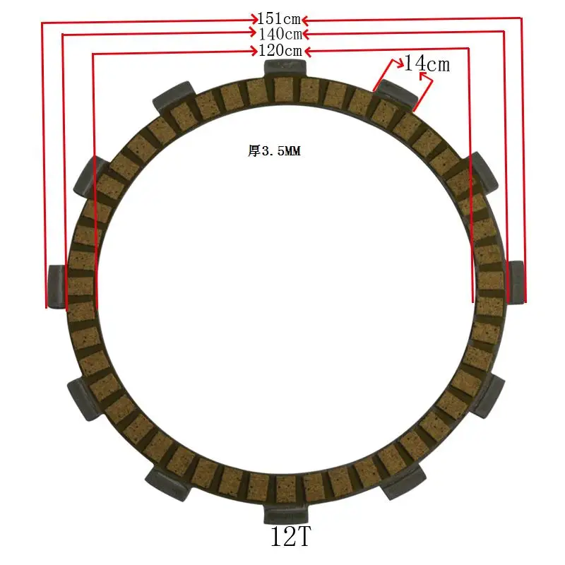 LOPOR 6+1 pcs Motorcycle Friction Clutch Discs Plates Kits for Honda CB750 91-03 CB750F 2007 2008 Nighthawk CB 750