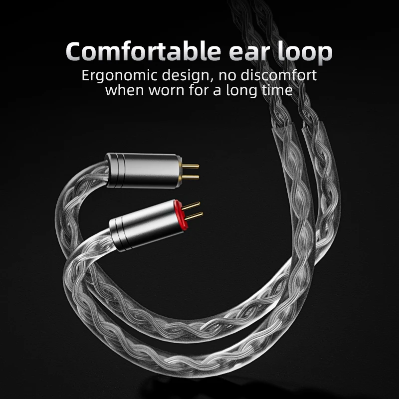 TODN  HiFi Audio earphone cable 8 Core Silver Plated OCC iem Cable MMCX 2Pin 4.4mm 3.5mm aux jack for Carat Tangzu Fudu HOLA