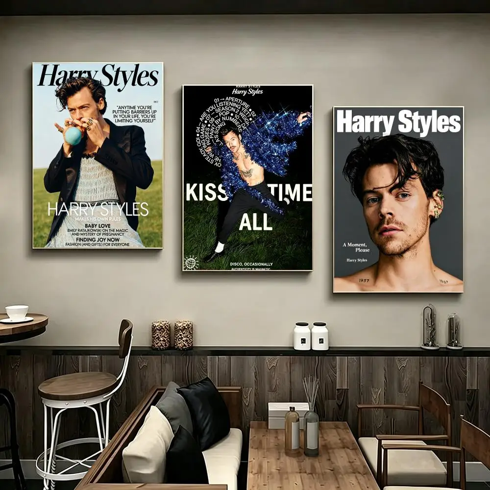 Person Harry Styles Poster Poster HD Printing Modern Minimalist Style Wall Art Home Decor For Office Bedroom Gift