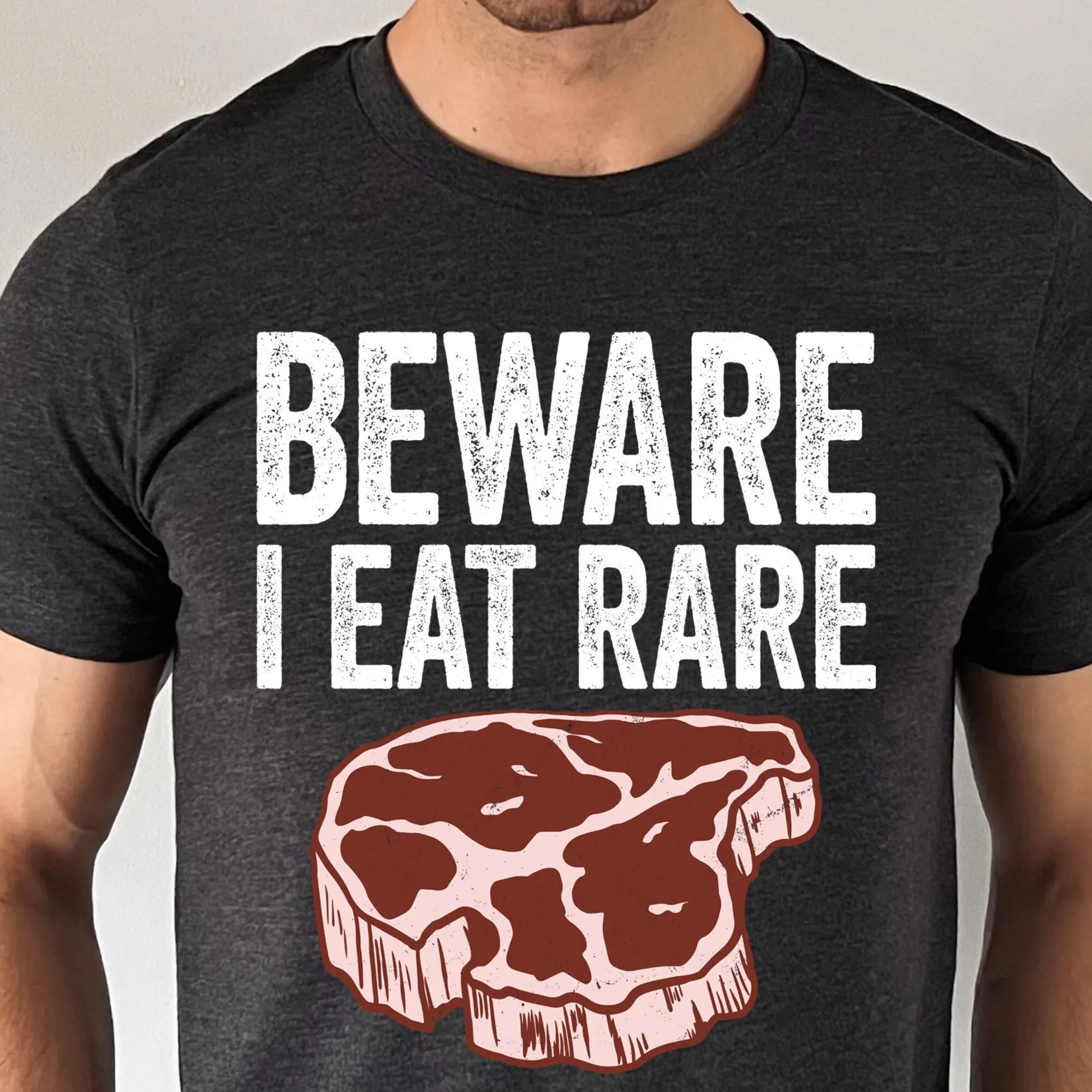 Rare steak shirt, steak gifts, funny bbq shirts, carnivore gifts, beware I eat rare, beef steak lover shirts, chef, butcher gift