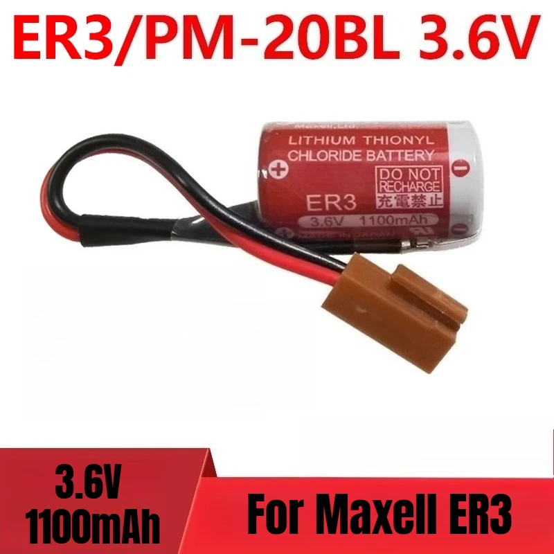 

3.6V 1100mAh For Maxell ER3 Lithium Battery 3.6V for Mitsubishi F940 PM-20BLJ ZSP-BA0
