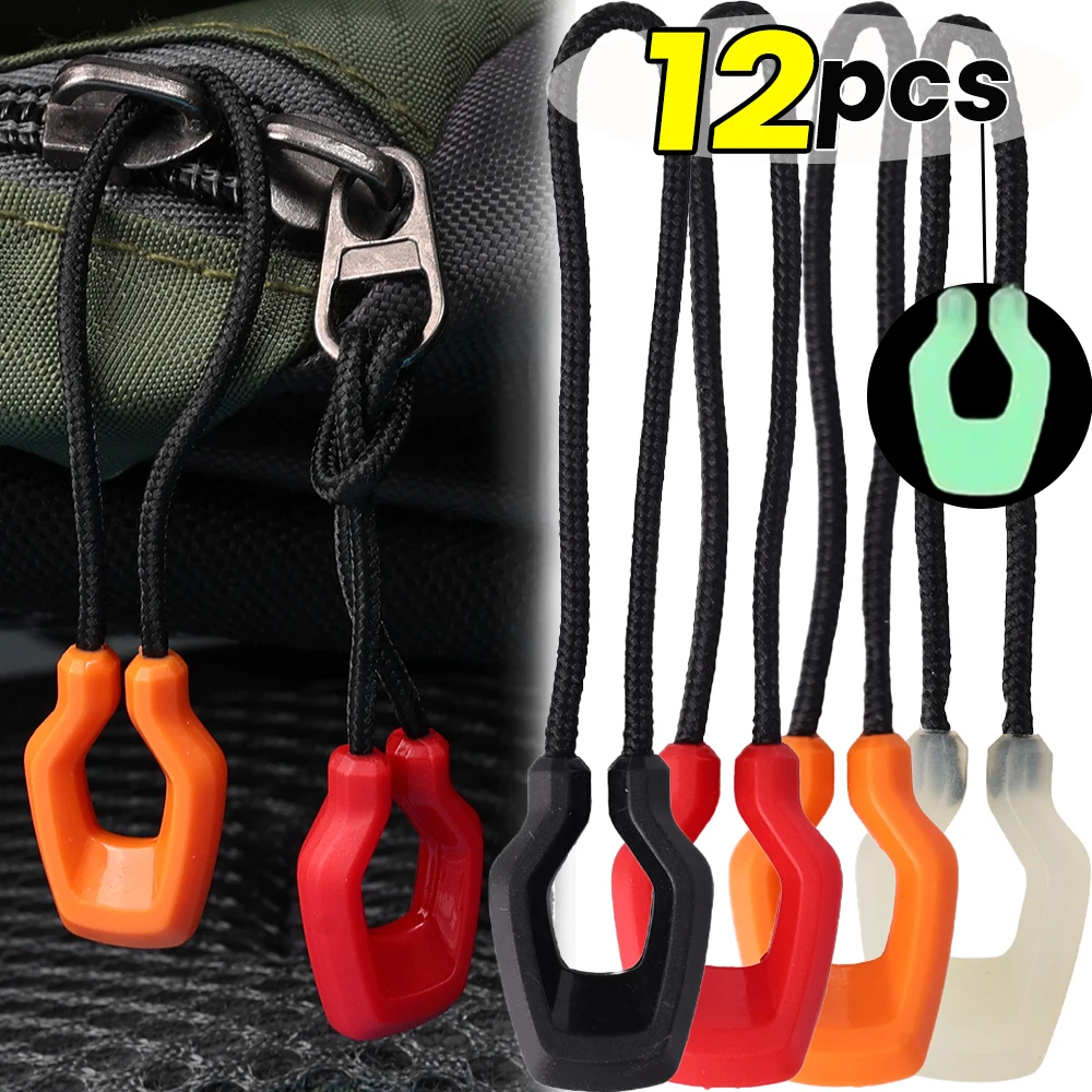 Luminous Zipper Pullers Convenient Zipper Extension Knapsack Jacket Zippers Accessories Tent Zipper Pull Slider Head Tool