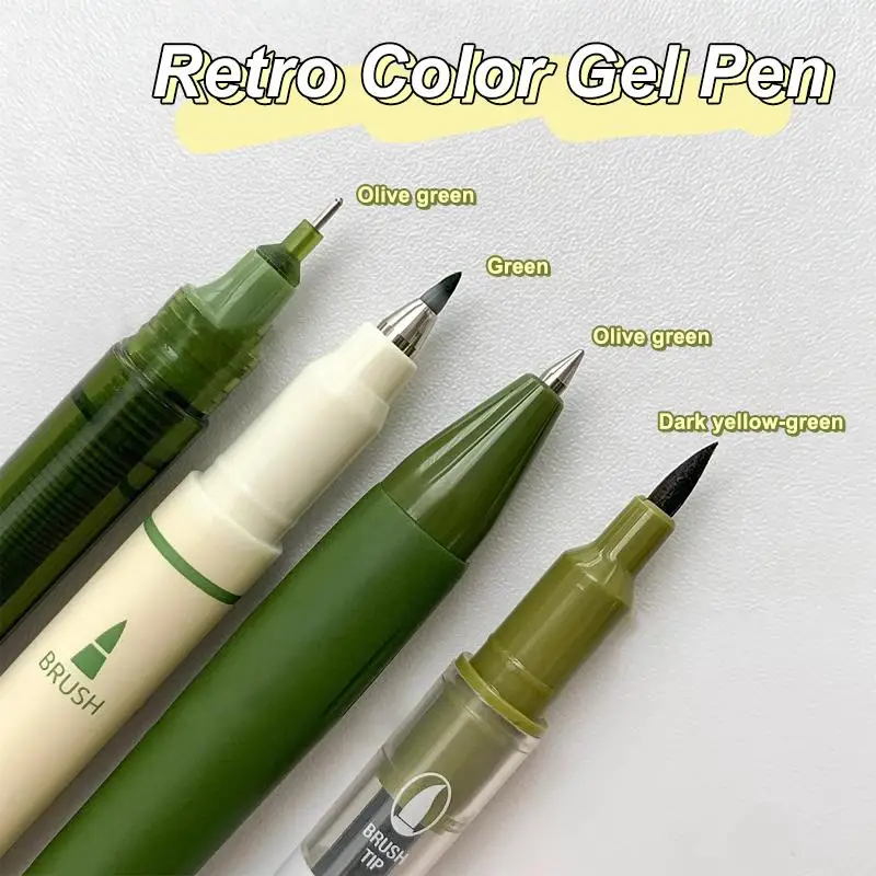 4Pcs Vintage Pens Set Quick-Dry Ink For Smooth Writing Journal Pen Ideal For Office Work & Notebooks