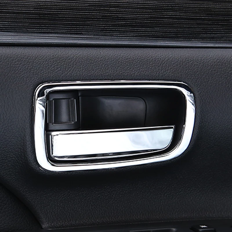 For Mitsubishi Outlander 2014 2015 2016 2017 2018 2019 Chrome Inner Door Handle Catch Cover Bowl Cup Trim Decoration Car Styling