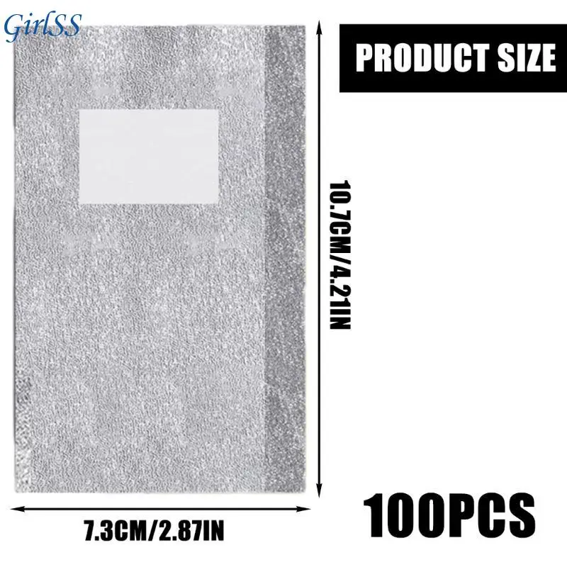 100 Uds. Quitaesmalte uñas Gel rápido y eficiente envolturas papel aluminio para uñas almohadillas algodón para