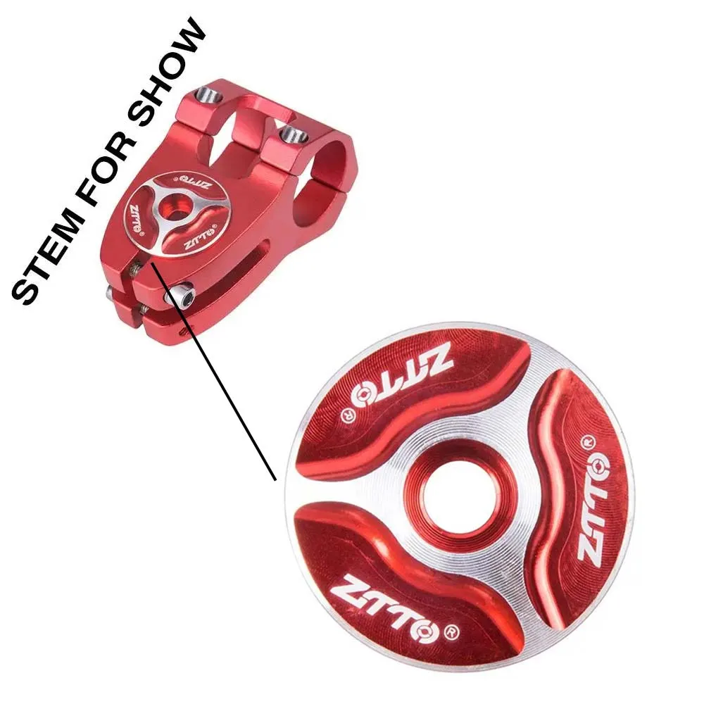 

2 Pieces ZTTO Road Bicycle Stem Power Top Covers Cycling Headset Top Cap Aluminum Alloy Bowl Cover