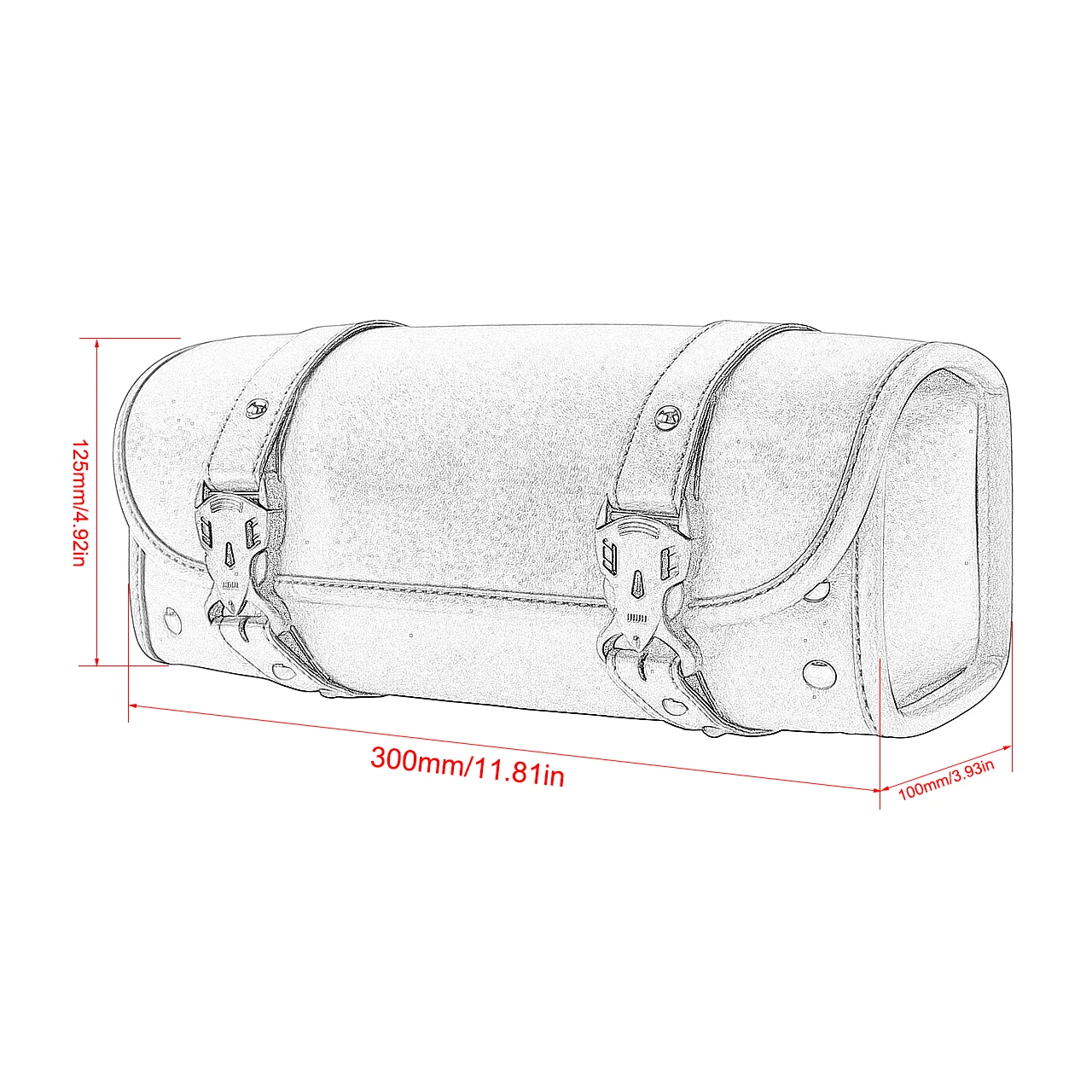 Bolsas de almacenamiento de herramientas para motocicleta, alforja lateral trasera para Harley Touring Softail Sportster XL Dyna para Yamaha y Honda