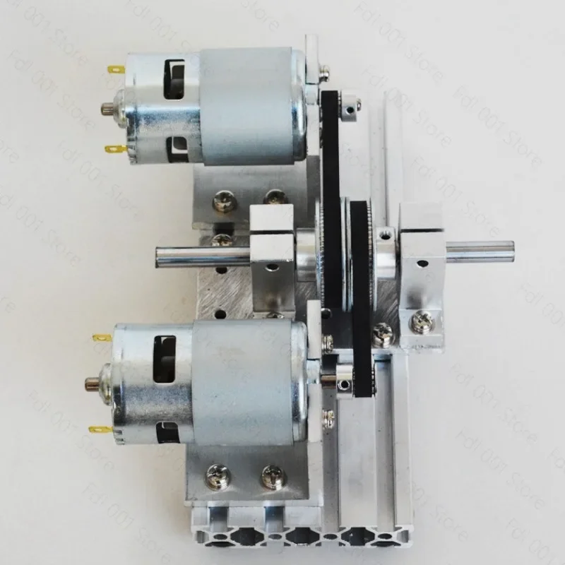 Dual Motor Drive Device 775/795/895 DC Motor High Torque High Rotation Low 8mm Hard Shaft Aluminum Alloy Table