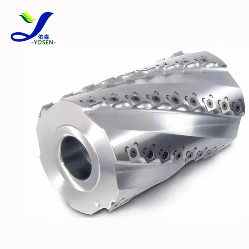 Wood Woodworking Tools Light Duty Helical Planer Cutter Head With Carbide Insert