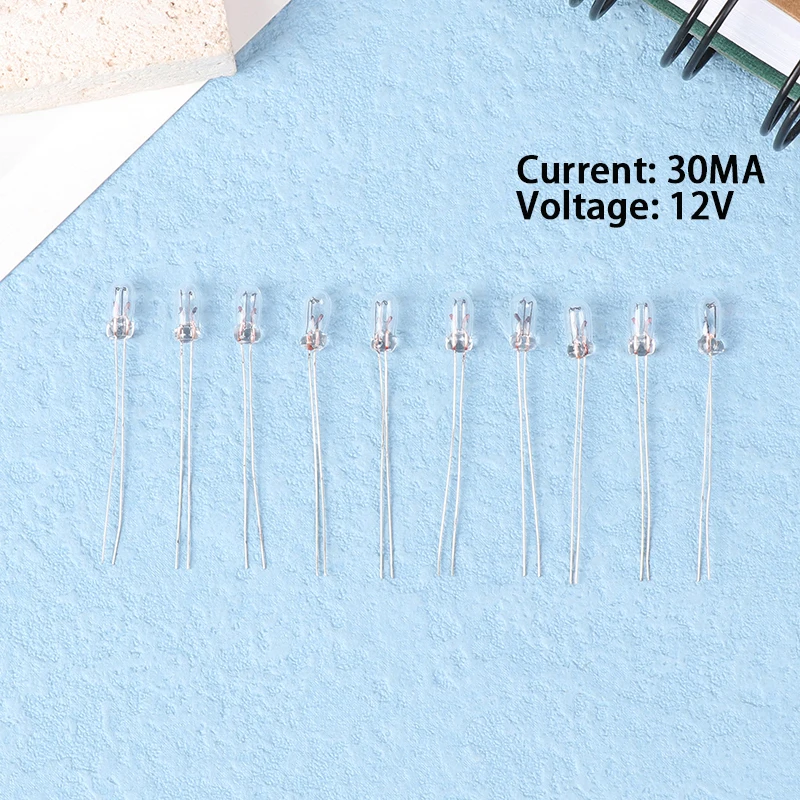 10 قطع من أضواء لوحة قيادة السيارة |   مصباح أداة السيارة T3 مصابيح إضاءة داش LED |   مصابيح ضوء السيارة LED 12 فولت