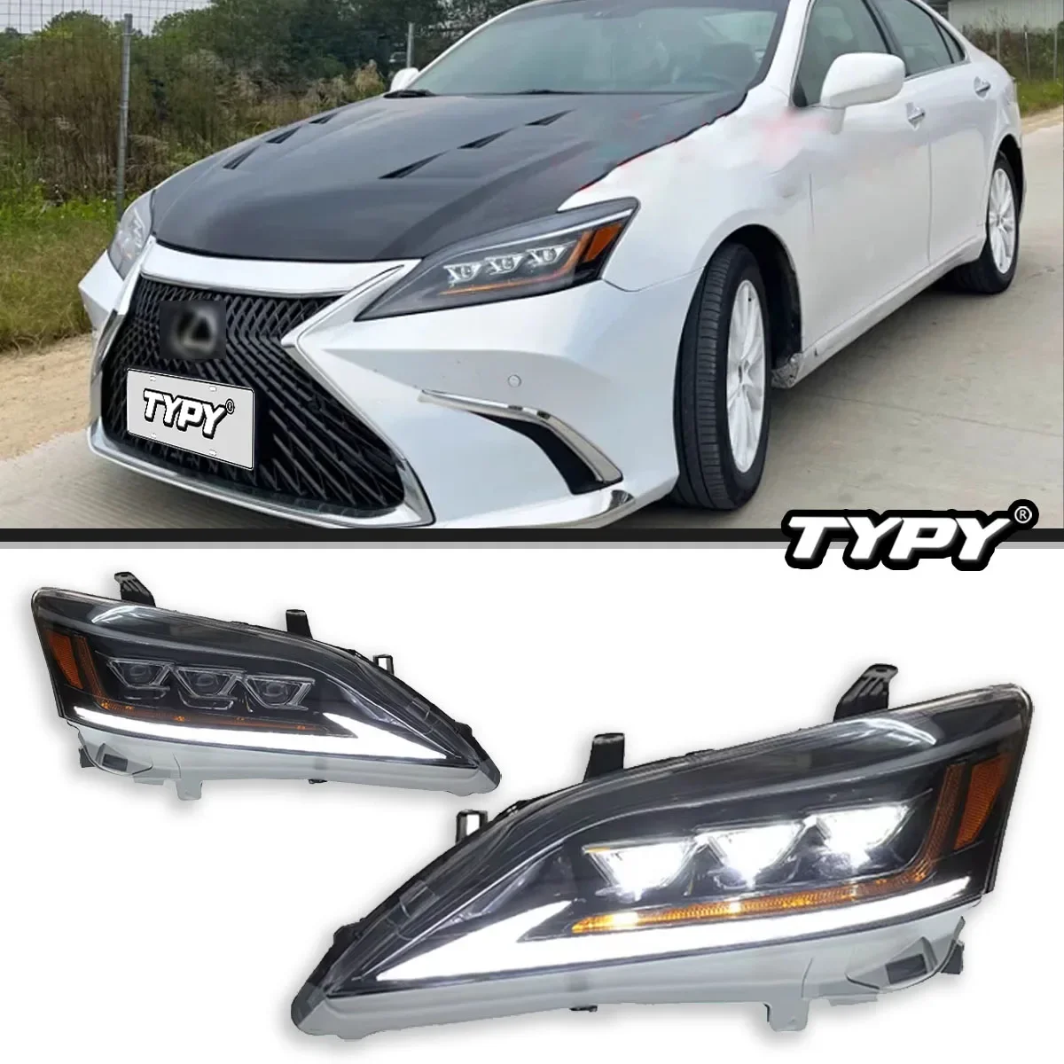 

Автомобильные лампы, светодиодные фары-проекторы для Lexus ES200 ES260 ES300, дневные ходовые огни, дальний ближний свет, указатель поворота 2010-2012