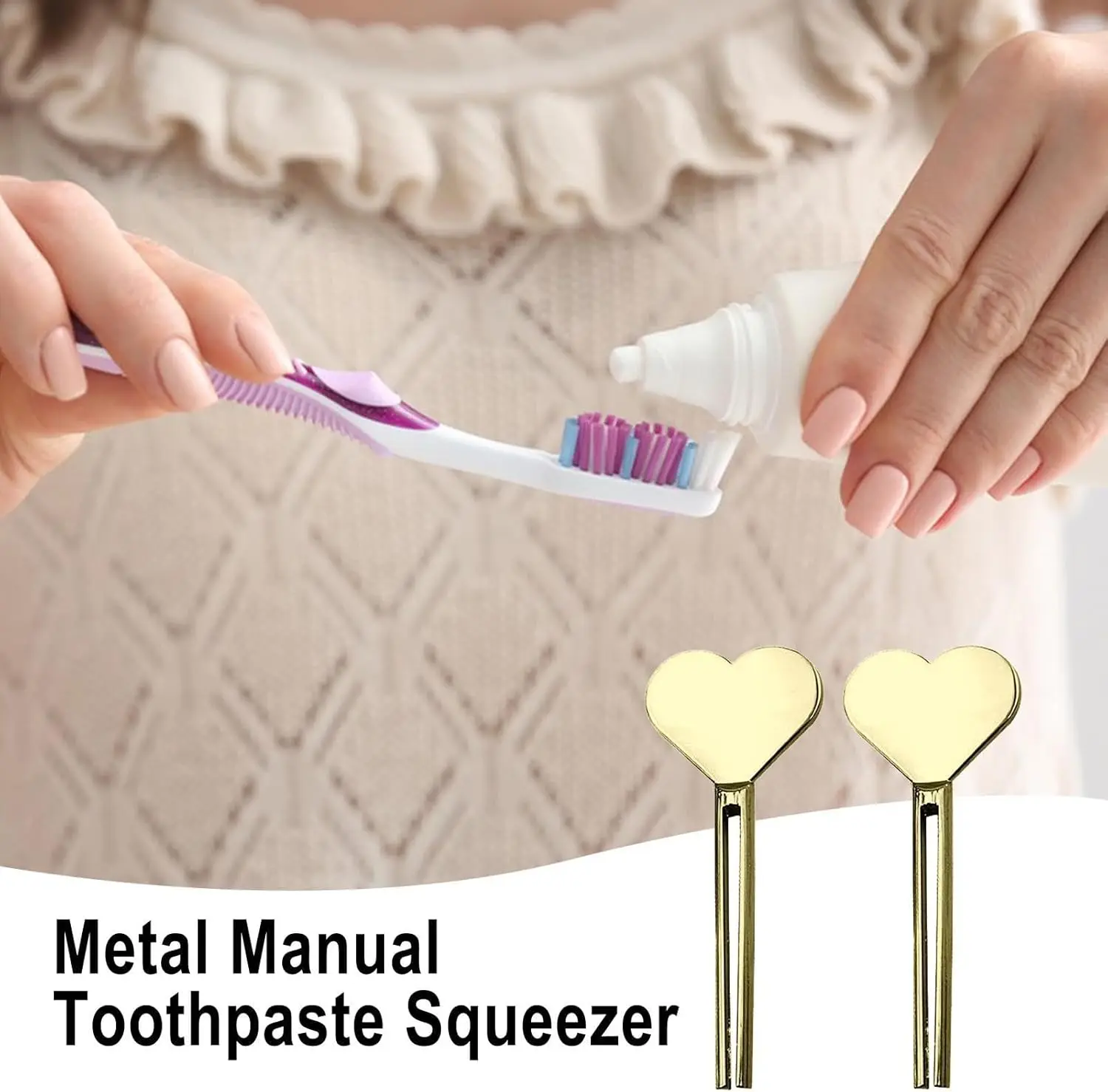 2Pcs Toothpaste Squeezer - Manual Toothpaste Squeezer, Toothpaste Roller Tube Wringer Squeezer Rolling Tool