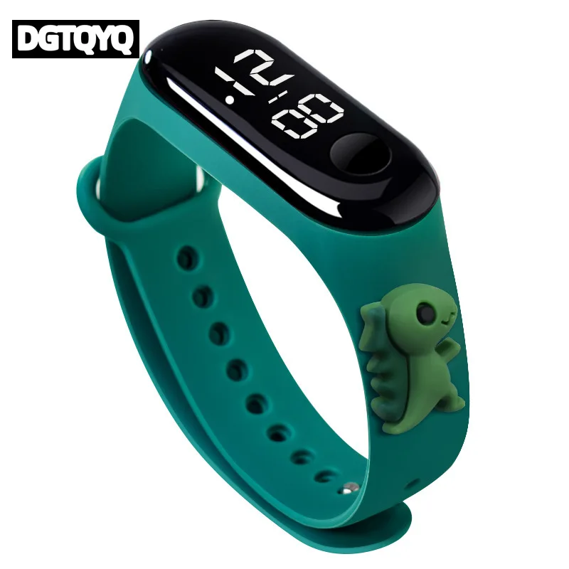 Waterproof Sports Watch for Kids Cartoon Dinosaur Unicorn Toys Children's Led Digital Electronic Watch for Boys Girls Bracelet