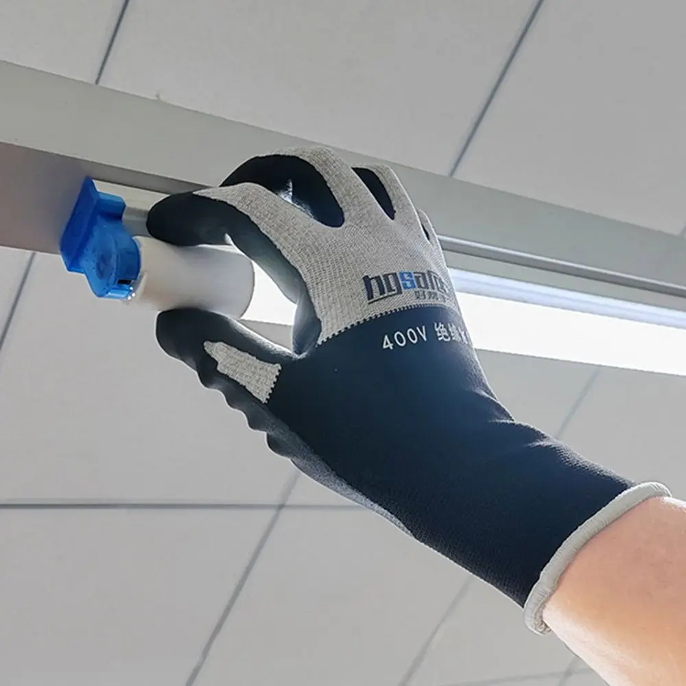 Work Safe Gloves Ultrathin Electrician Insulating Gloves Withstanding Voltage 400V/500V Rubber Touch Screen Insulation Glove