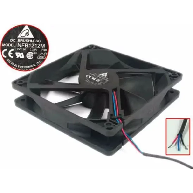 

Вентилятор охлаждения для сервера Delta Electronics NFB1212M F00, 12В, 0.32А, 120x120x25мм