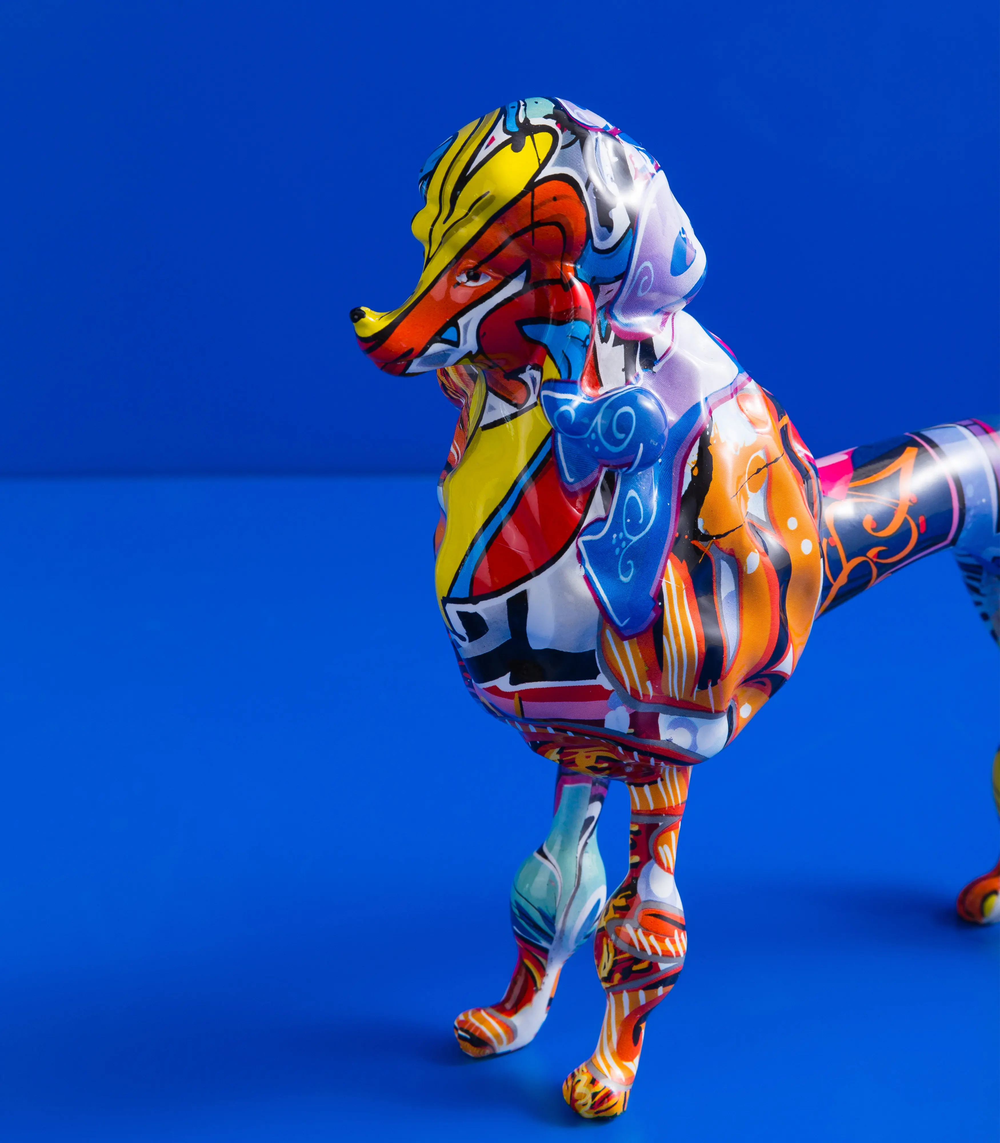 Colorful Graffiti Poodle Decor 2