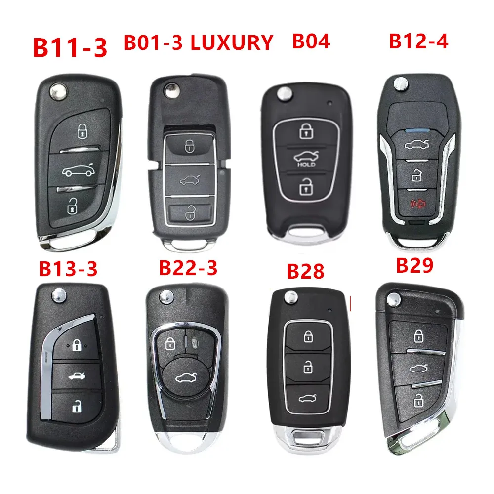 

5pcs all kind kd key B11-3 B01-3 LUXURY B04 B12 B13 B22 B28 B29 Car Remote Control Key B Series Auto Accessories for KD-X2 KD900
