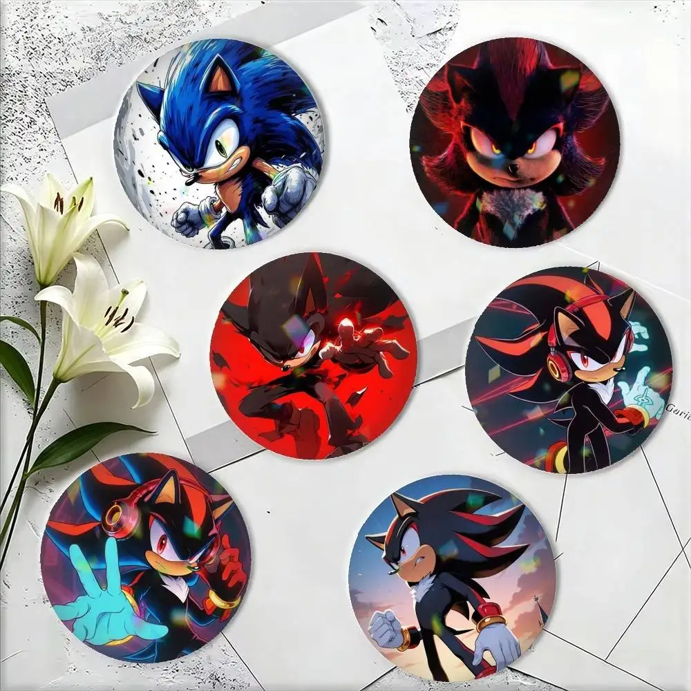 Shadows Sonics-S Hedgehog 25mm 32mm 44mm 58mm 75mm Brooches Badges Pins for Accessories Gift