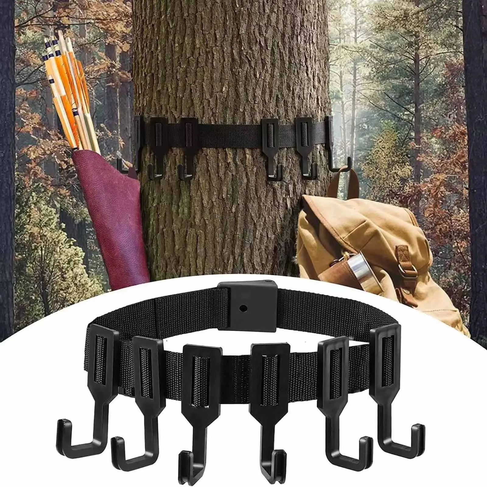 1PC Portable Hook Hanger Outdoor Practical Equipment Hook Organizer Camping Hiking Commonly Used Accessory Convenient Hook