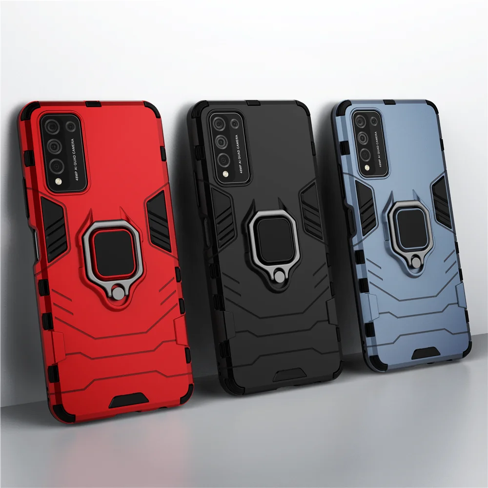 

Shockproof Armor Case for Honor 10x Lite Case 10i 50 9x Ring Holder Stand Cover for Huawei Honor 10xlite 10 x Lite light 6.67''