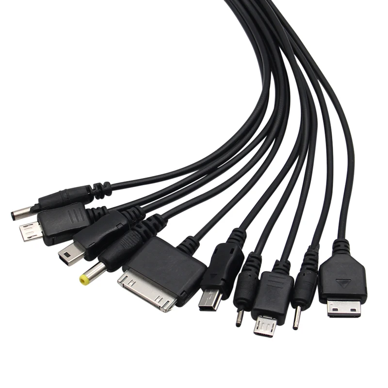 10 in 1 Multifunctional Charger USB Cables For Xiaomi Motorola Nokia Samsung Sony Ericsson Consumer Electronics Data Cables