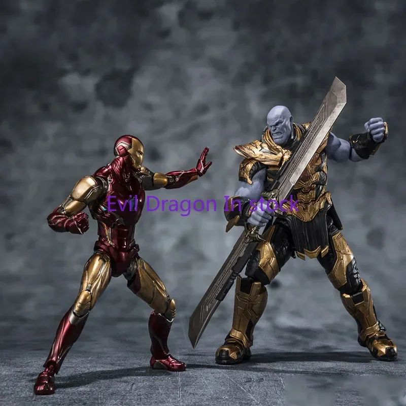 

In Stock Bandai S.H.Figuarts Thanos Iron Man Mark 85 5th 2023 Edition The Infinity Saga Action Figures Collectible Toys Gifts