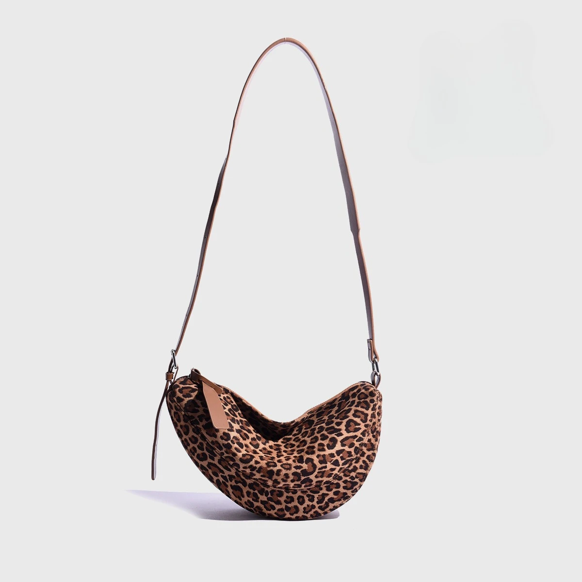 

2025 Animal Print Crinkle Hobo Bag Women, Solid Color Shoulder Crossbody Purse, Textured Versatile Handbag, Chic & Practical​