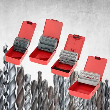 Twist เจาะ Bit Case อุปกรณ์เสริม Conveneint Empty Iron แบบพกพา Conveneint เจาะ Bit Holder Indexed Storage Case