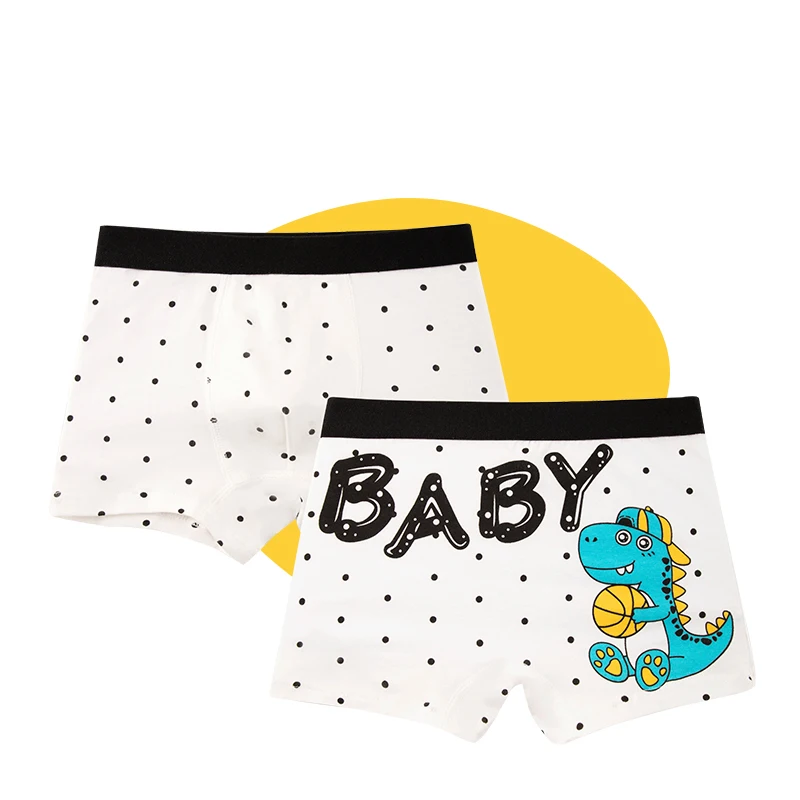 4Pcs/Set High-Grade Cotton Boys Boxer Shorts, Stylish Dinosaur Pattern Breathable Kids Underwear, Ultra Soft Children’s Daily Un