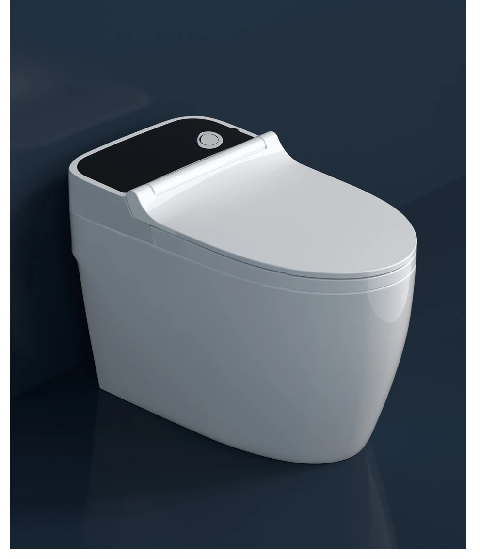 No Electricity Pulse One Piece White Toilet Bidet with Online Technical Support Siphon Flushing for Female Washing