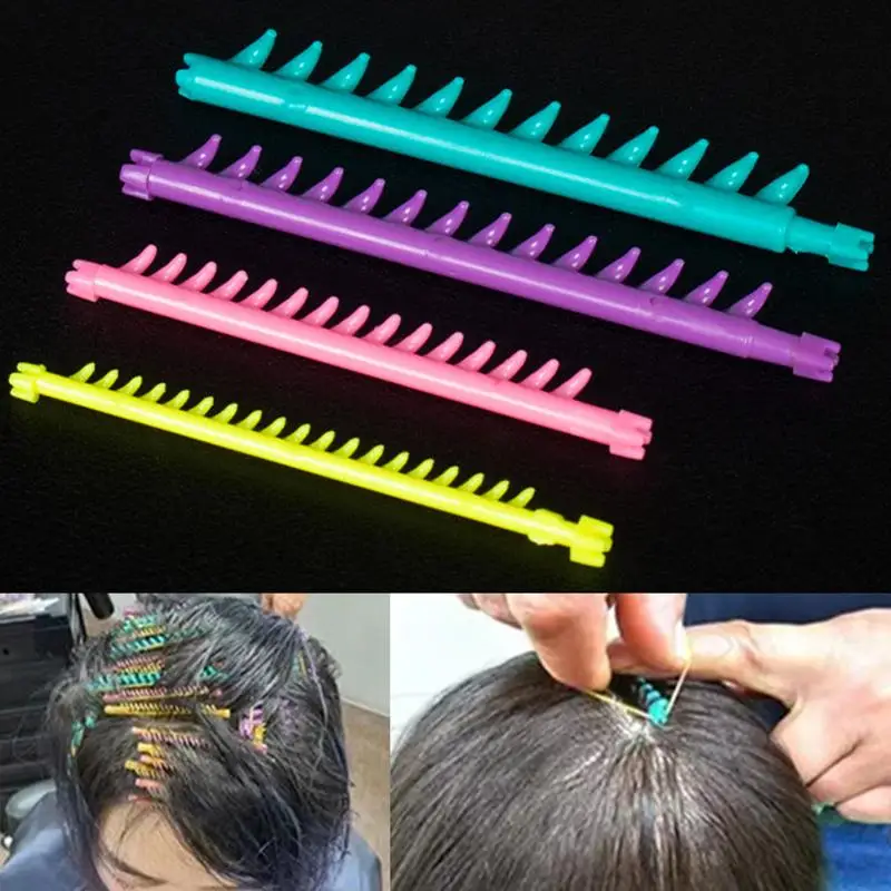 20/30 Stück Haarstyling-Werkzeuge Haarwurzel-Lockenstäbe mit Clips für Pony-Volumen und flauschige Wellen, Salon-Lockenwickler-Set – Detail 4