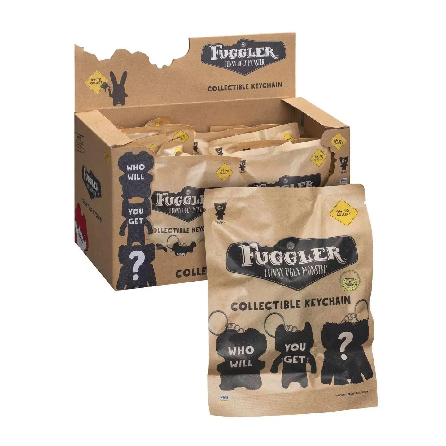 Fuggler sleutelhanger Blind Box figuur lelijk monster tand Rabid konijn brede ogen Weirdo Grin Grin collectie model tas hanger