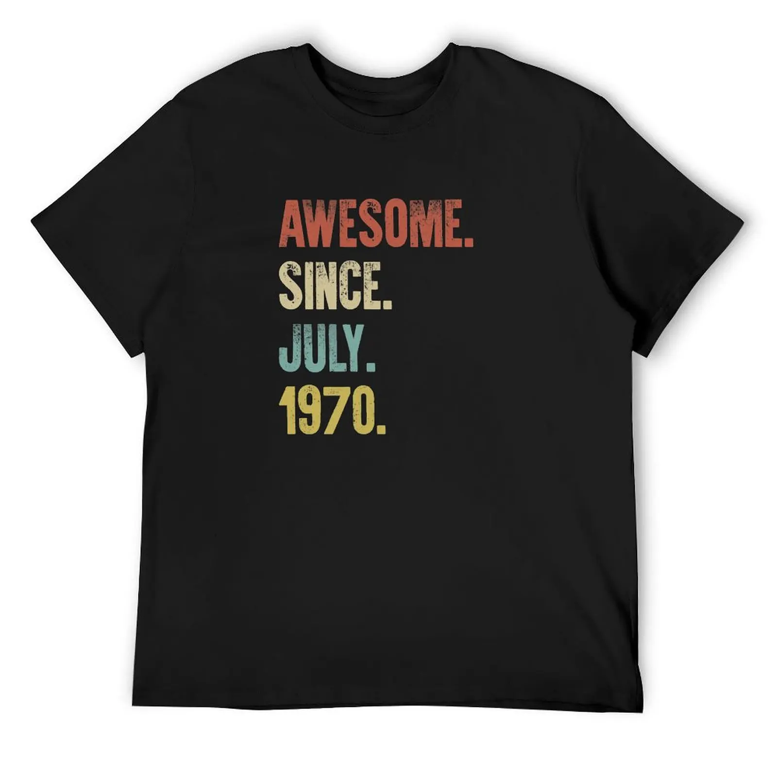 

Retro Vintage 50th Birthday Awesome Since July 1970 T-Shirt shirts graphic tees shirts graphic tees plain white t shirts men