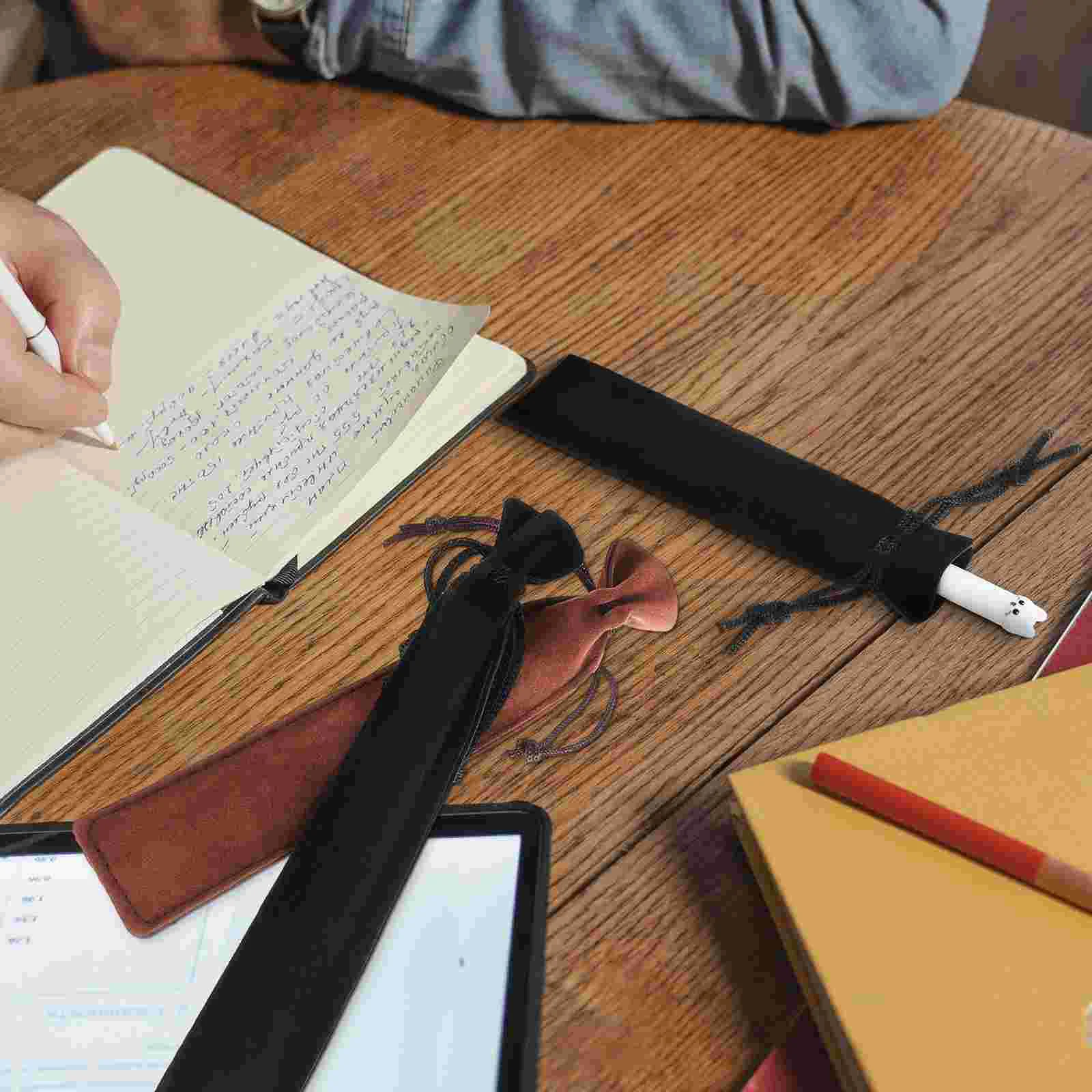 Bolsas de regalo a granel para estudiantes, estuche de lápices para bolígrafos, estuche de almacenamiento de papelería, estuche escolar con cordón, 50 piezas