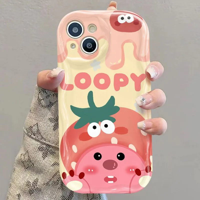 Cute Zanmang Loopy 14Pro IPhone15 Case Cute 12 13 Cartoon Xsmax Anti Slip Xr Silica Gel 11 Soft Shell Girl Birthday Gift