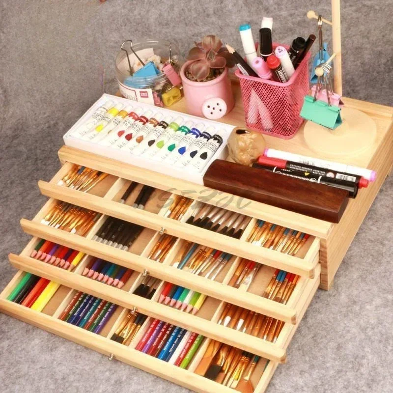 MELArt-Boîte de Rangement Multifonctionnelle pour Marqueurs, Stylos Colorés