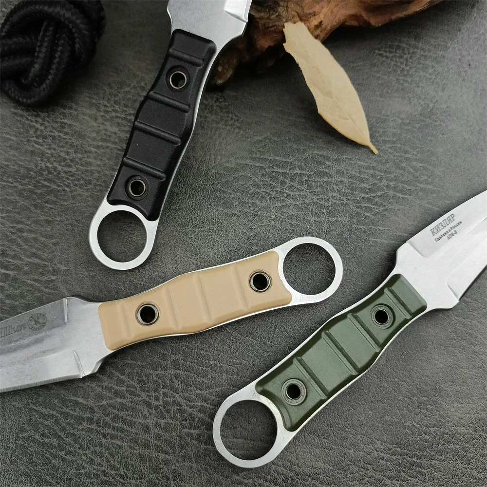 Kizlyar Mini Fixed Knife Handy Handy Self-defense Knife Camping Camping Tent Outdoor Special Tool Emergency Rescue Slice Sharp