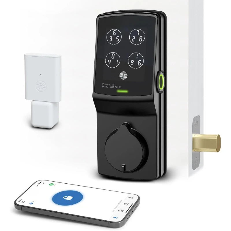 Secure Pro, Wi-Fi Smart Deadbolt,  Fingerprint Sensor, Auto Lock，home.